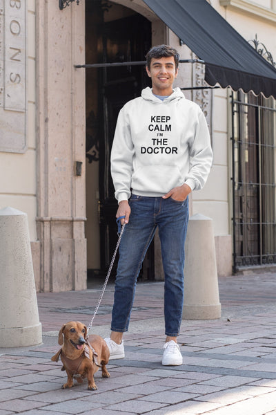 Keep Calm I Am A Doctor Men Hoodies-FunkyTeesClub - Funky Tees Club