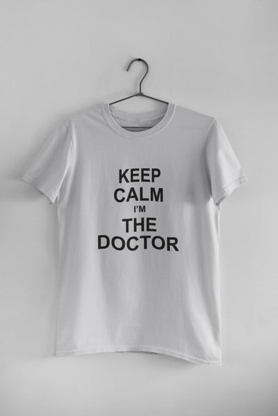 Keep Calm I Am A Doctor Mens Half Sleeves T-shirt- FunkyTeesClub - Funky Tees Club