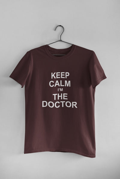Keep Calm I Am A Doctor Mens Half Sleeves T-shirt- FunkyTeesClub - Funky Tees Club
