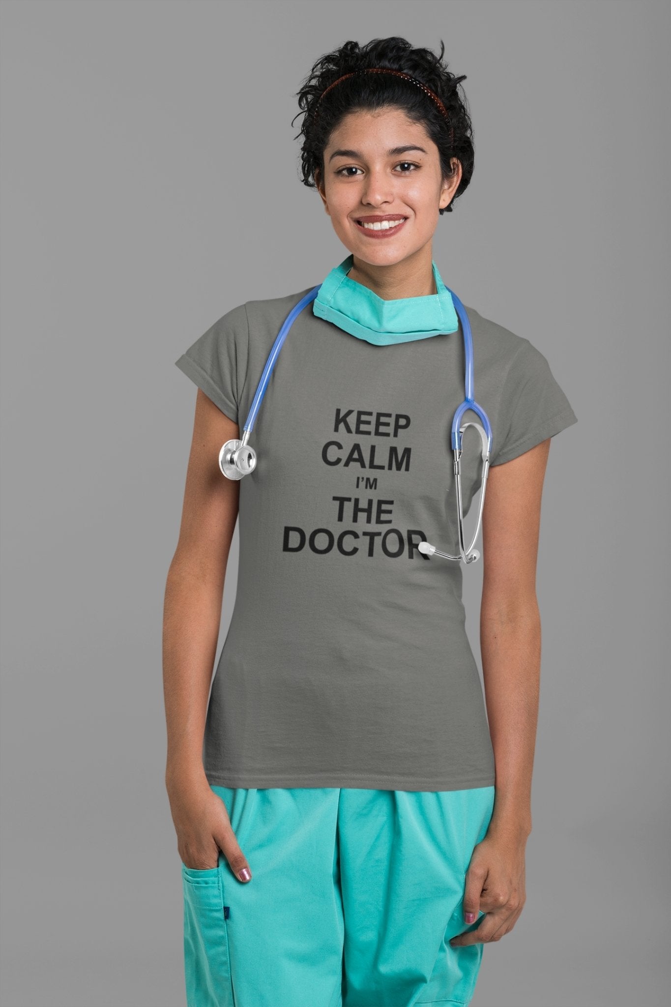 Keep Calm I Am A Doctor Women Half Sleeves T-shirt- FunkyTeesClub - Funky Tees Club