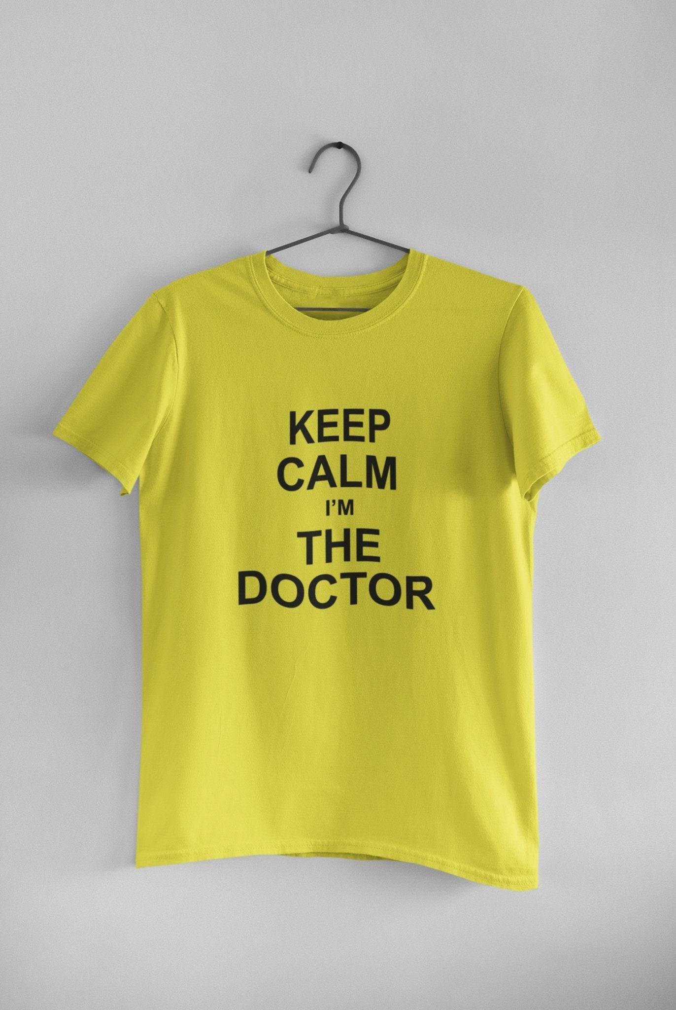 Keep Calm I Am A Doctor Women Half Sleeves T-shirt- FunkyTeesClub - Funky Tees Club