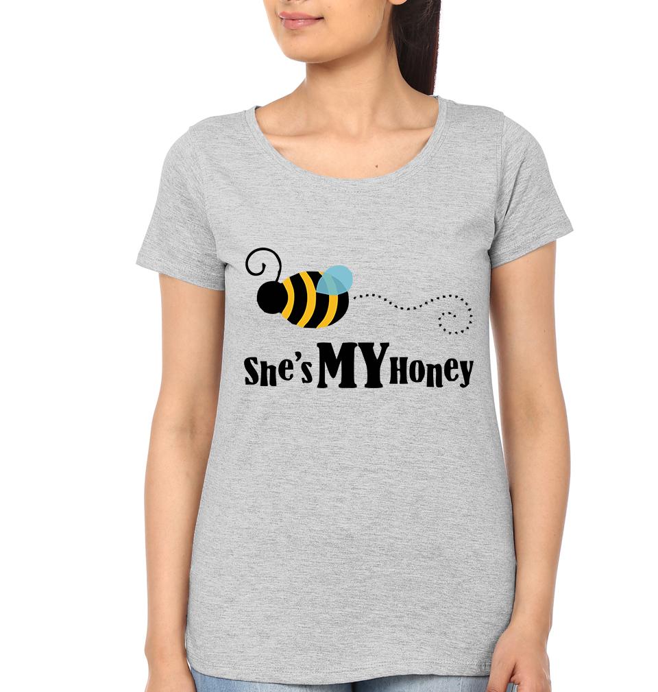 She Is My Honey Mother and Daughter Matching T-Shirt- FunkyTeesClub