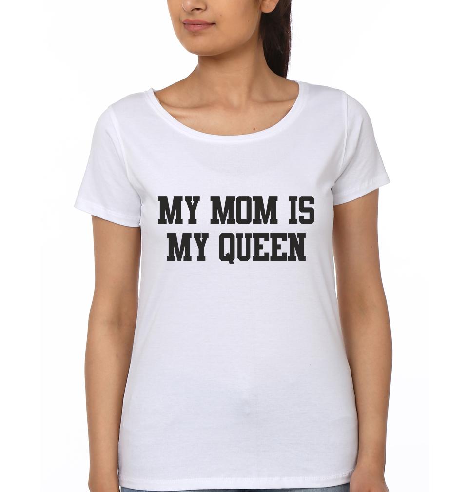 My Mom Is My Queen My Daughter Is My Princess Mother and Daughter Matching T-Shirt- FunkyTeesClub