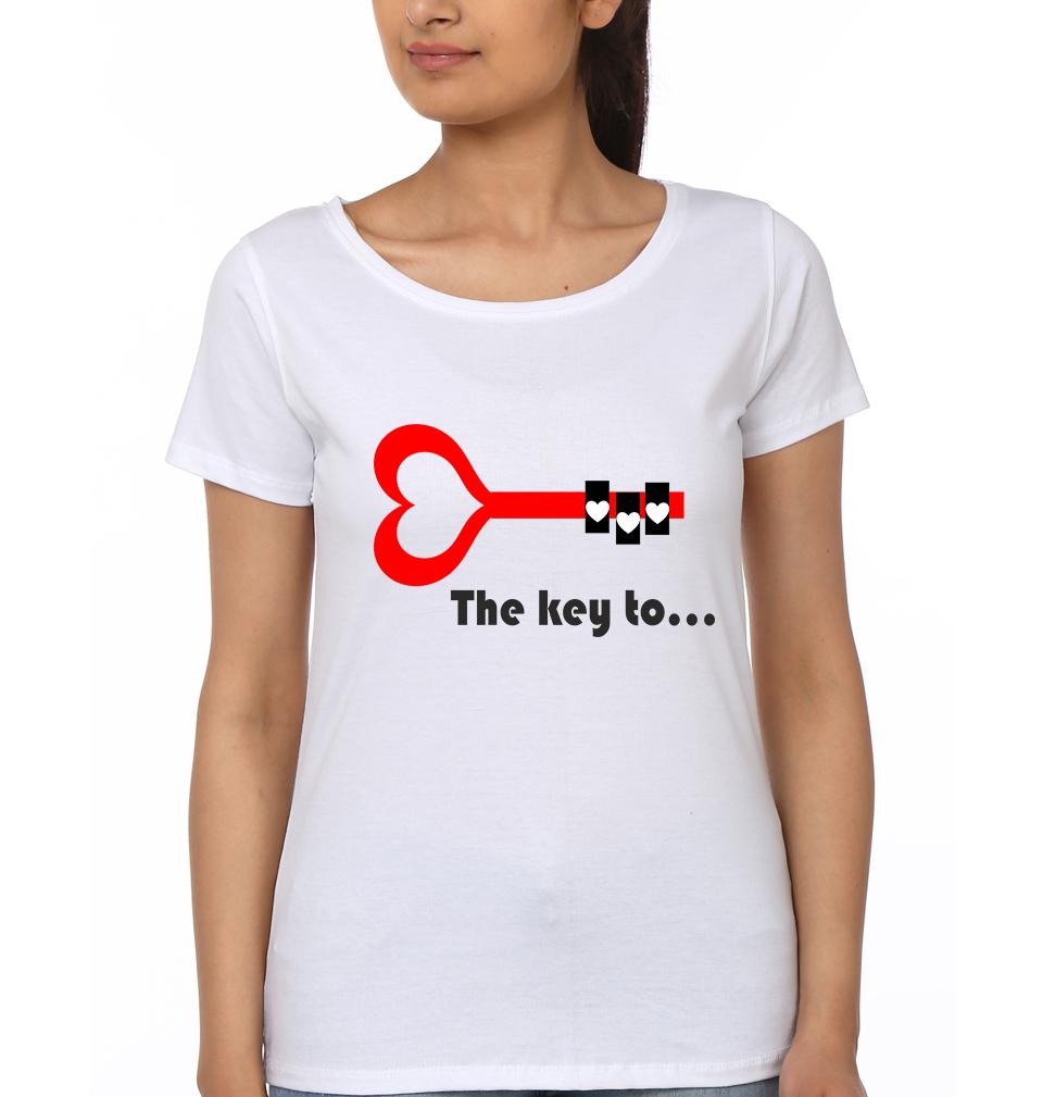 To My Heart The Key To Mother and Daughter Matching T-Shirt- FunkyTeesClub