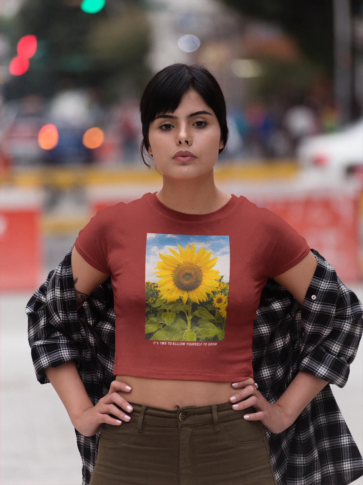 Its A Time Minimals Women Crop Top- FunkyTeesClub