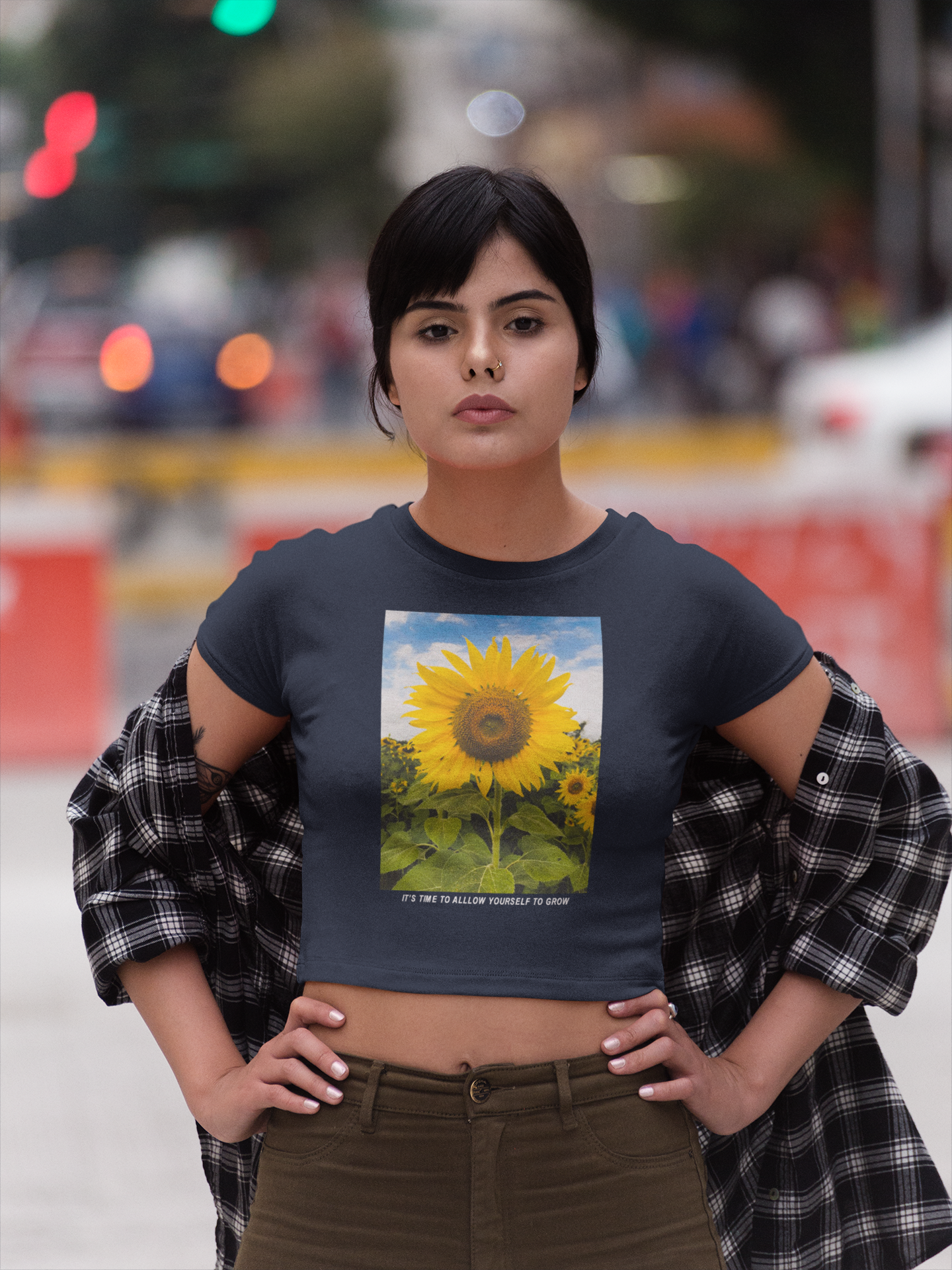 Its A Time Minimals Women Crop Top- FunkyTeesClub
