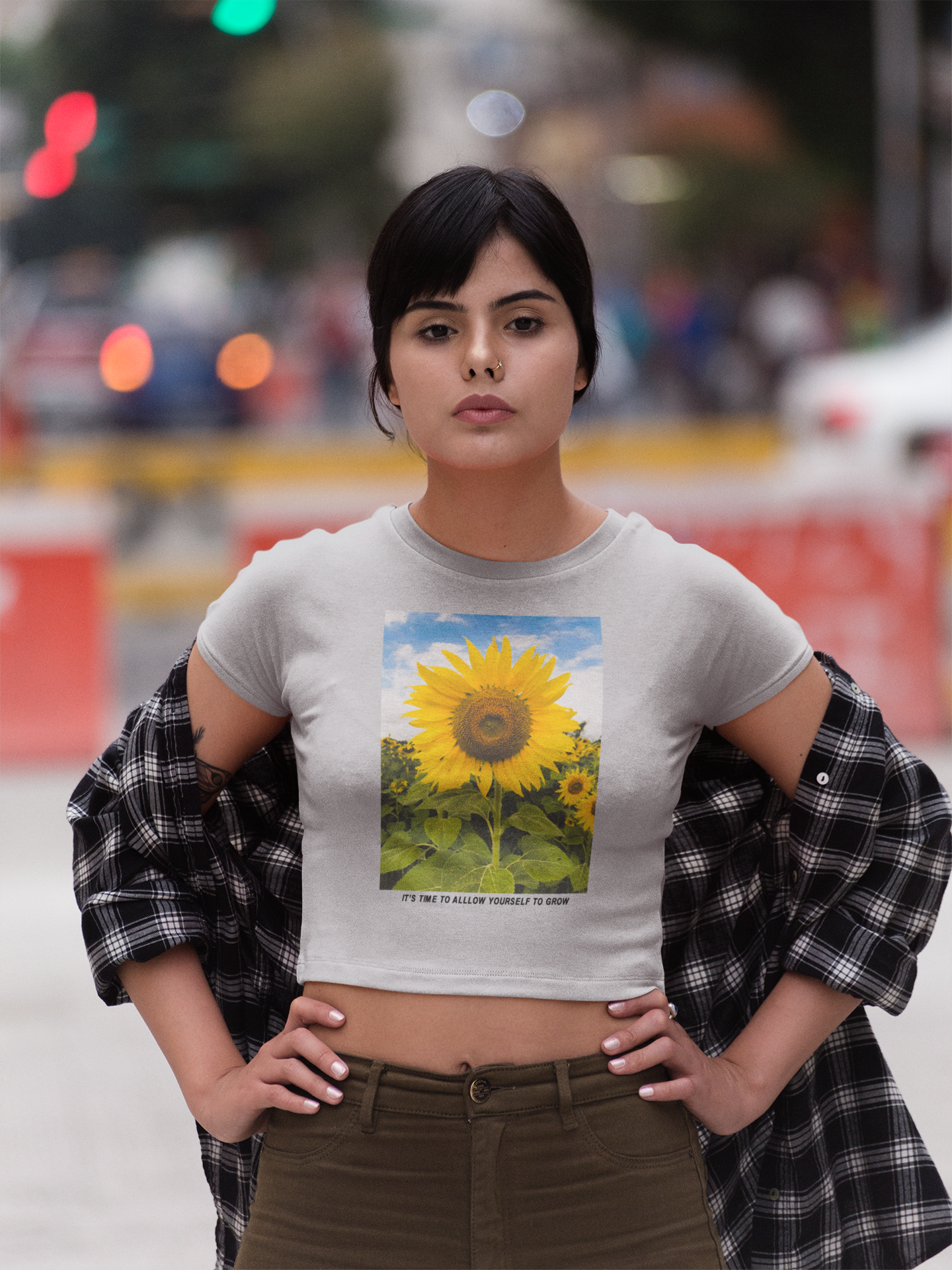 Its A Time Minimals Women Crop Top- FunkyTeesClub