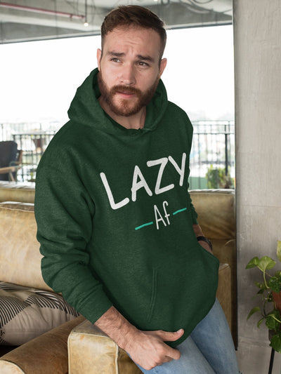 Lazy Af Typography Men Hoodies-FunkyTeesClub - Funky Tees Club