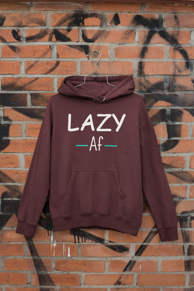 Lazy Af Typography Men Hoodies-FunkyTeesClub - Funky Tees Club