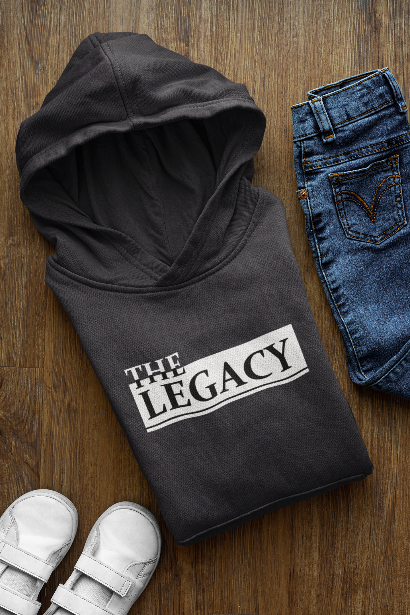 The Legend Father and Daughter Black Matching Hoodies- FunkyTeesClub