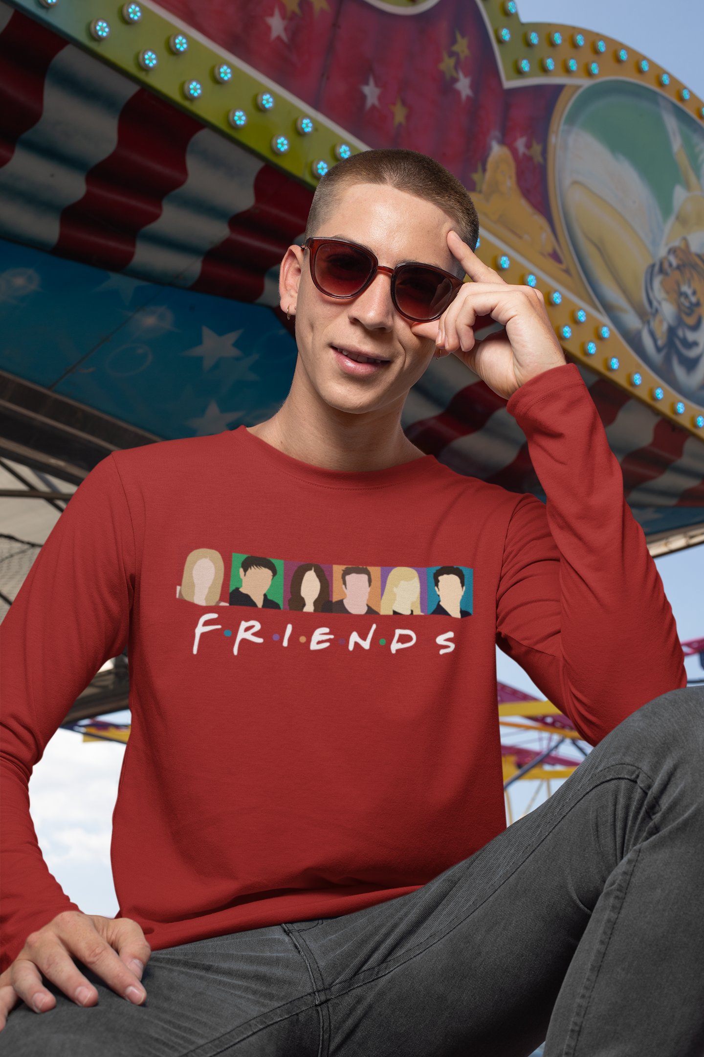 F.R.I.E.N.D.S. Friends Web Series Full Sleeves T-Shirt For Men-FunkyTeesClub