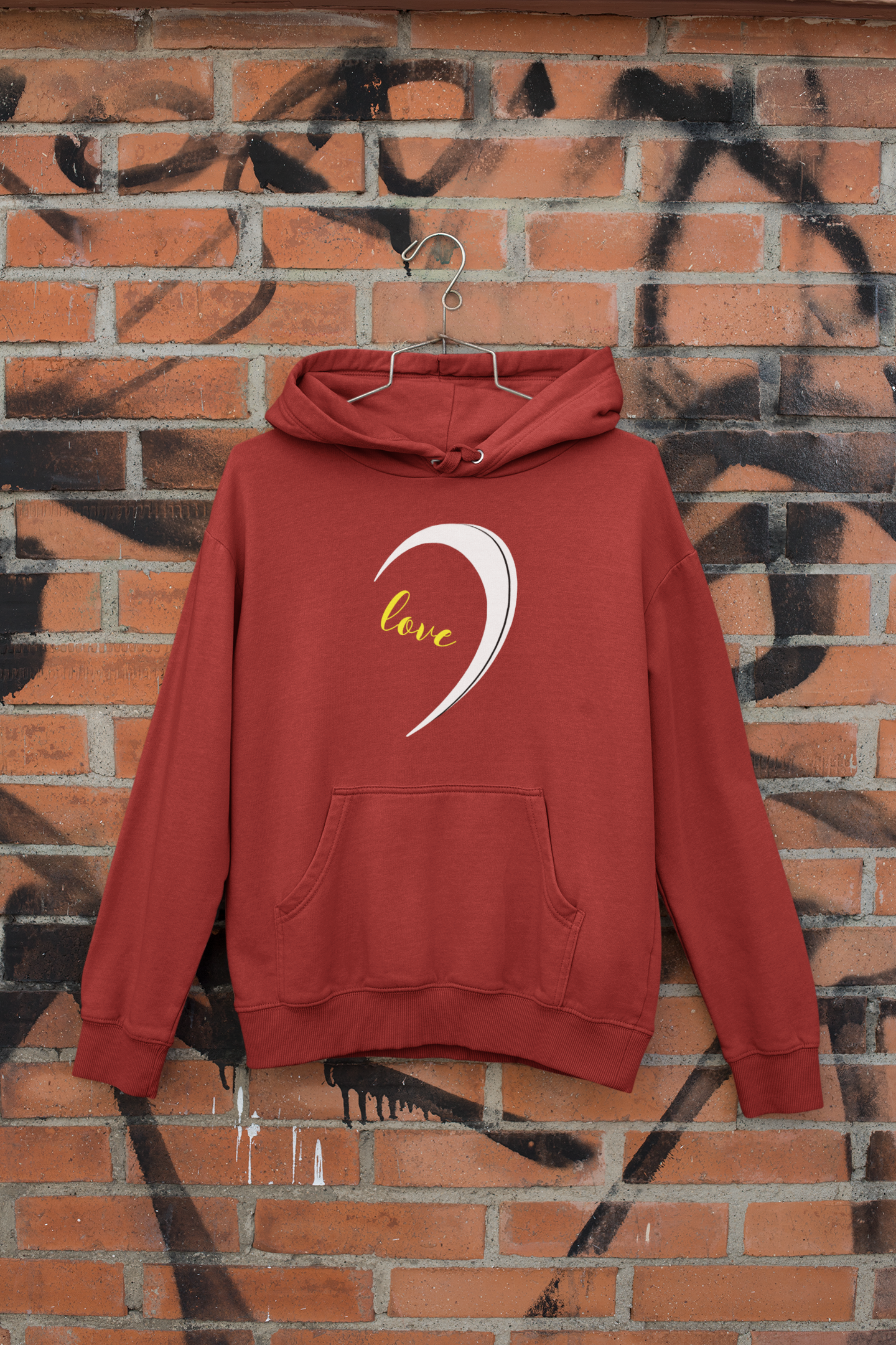 One Love Couple Hoodie-FunkyTeesClub