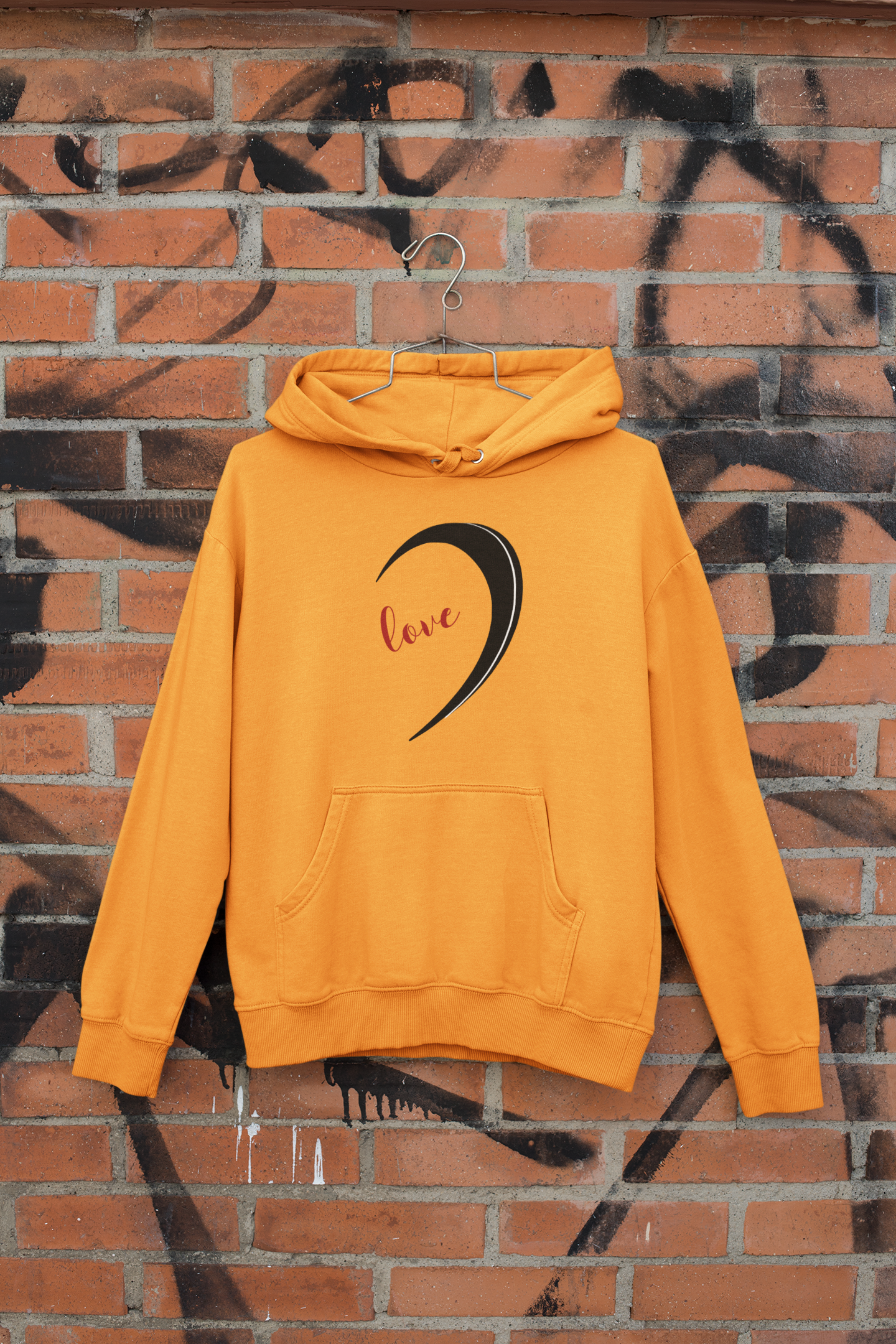 One Love Couple Hoodie-FunkyTeesClub