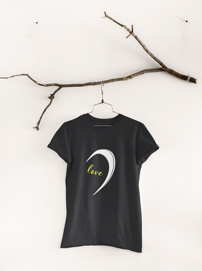 One Love Couple Half Sleeves T-Shirts -FunkyTeesClub