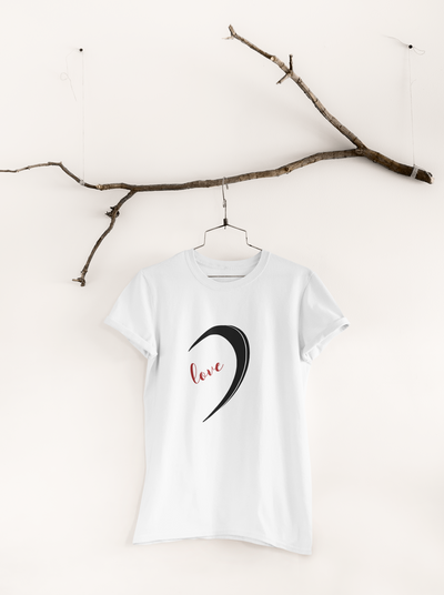 One Love Couple Half Sleeves T-Shirts -FunkyTeesClub