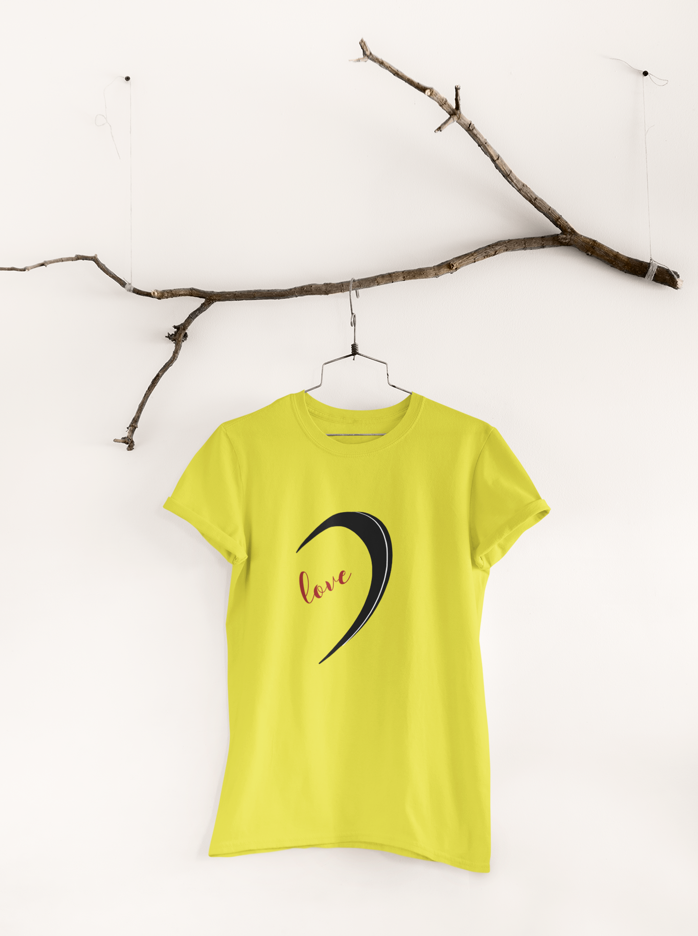 One Love Couple Half Sleeves T-Shirts -FunkyTeesClub