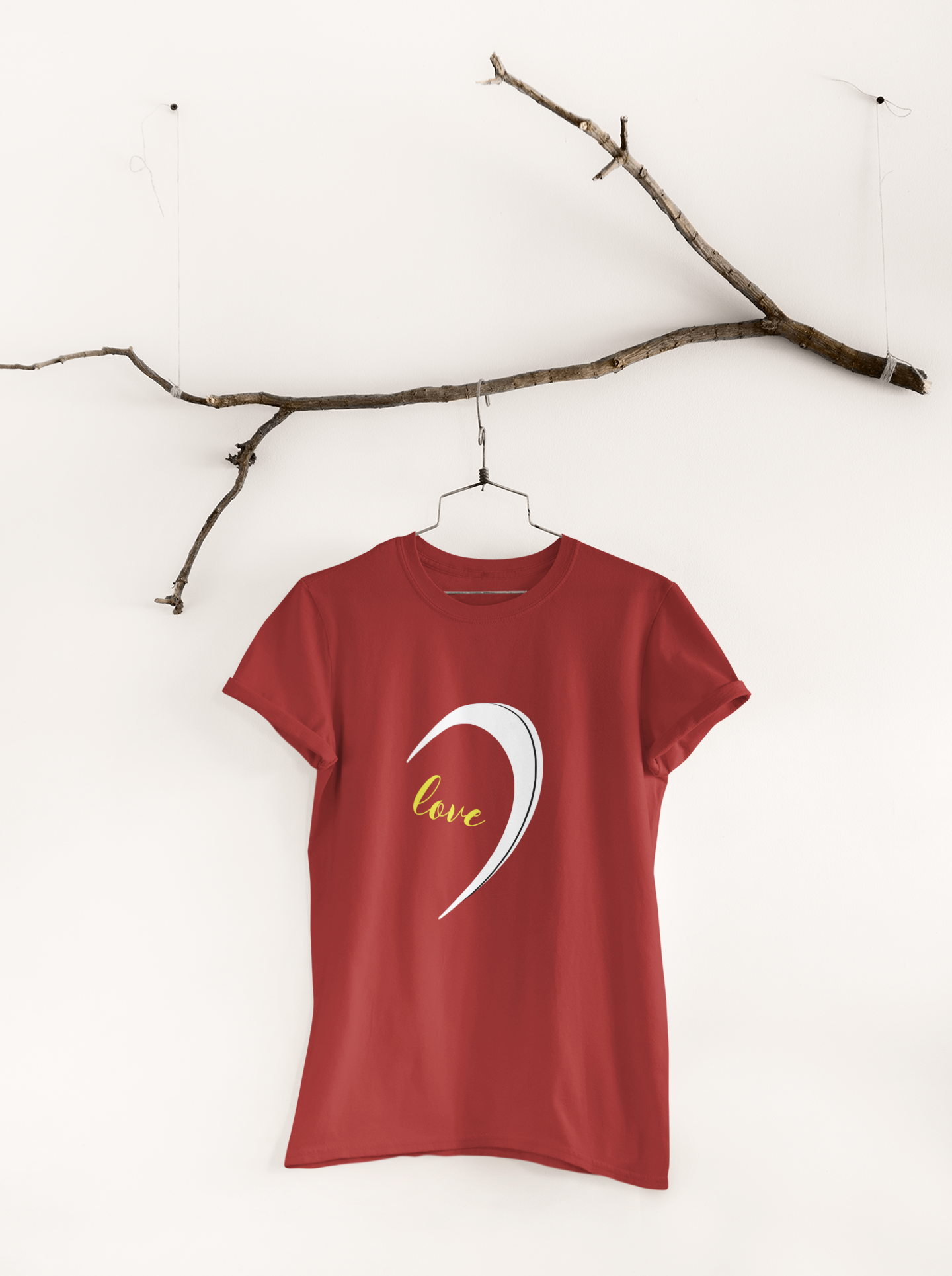 One Love Couple Half Sleeves T-Shirts -FunkyTeesClub