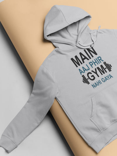 Main Aaj Phir Gym Nahi Gaya Gym And Workout Men Hoodies-FunkyTeesClub - Funky Tees Club