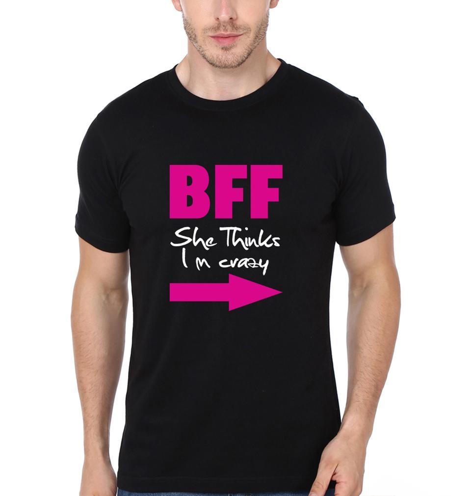 Crazy BFF Half Sleeves T-Shirts-FunkyTees