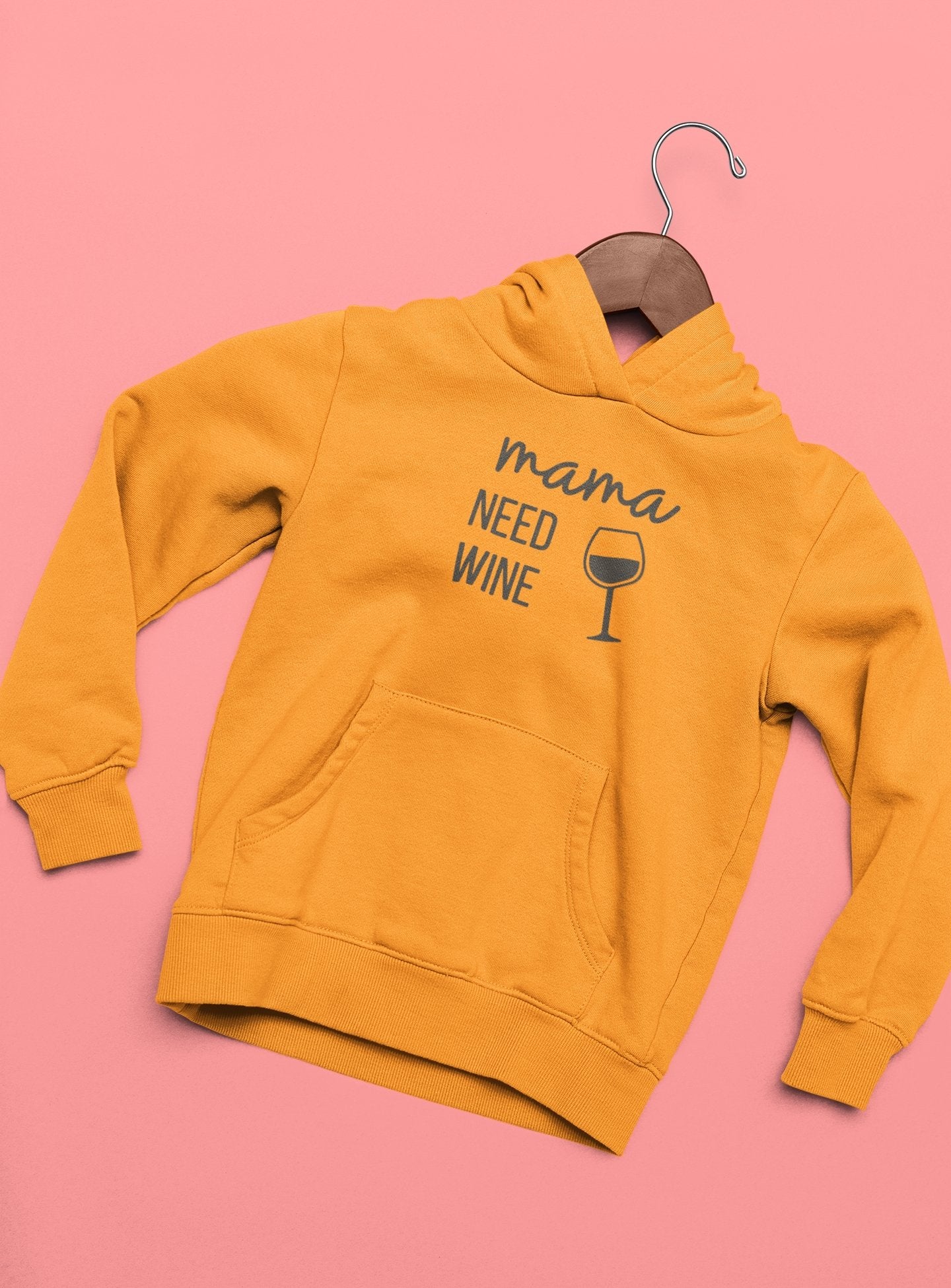 Mama Needs Wine Hoodies for Women-FunkyTeesClub - Funky Tees Club