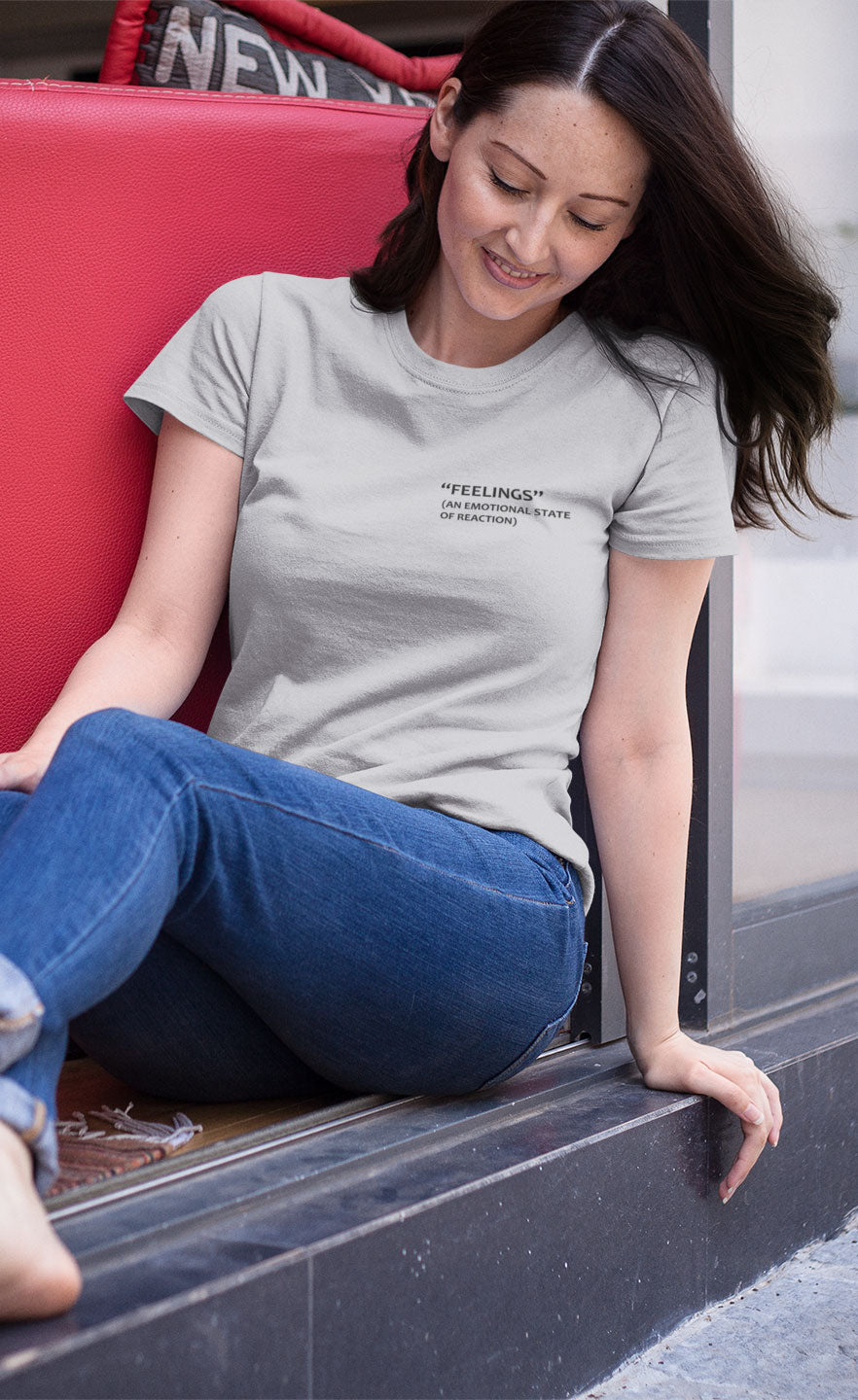 Feelings An Emotional State Of Reaction Women Half Sleeves T-shirt- FunkyTeesClub
