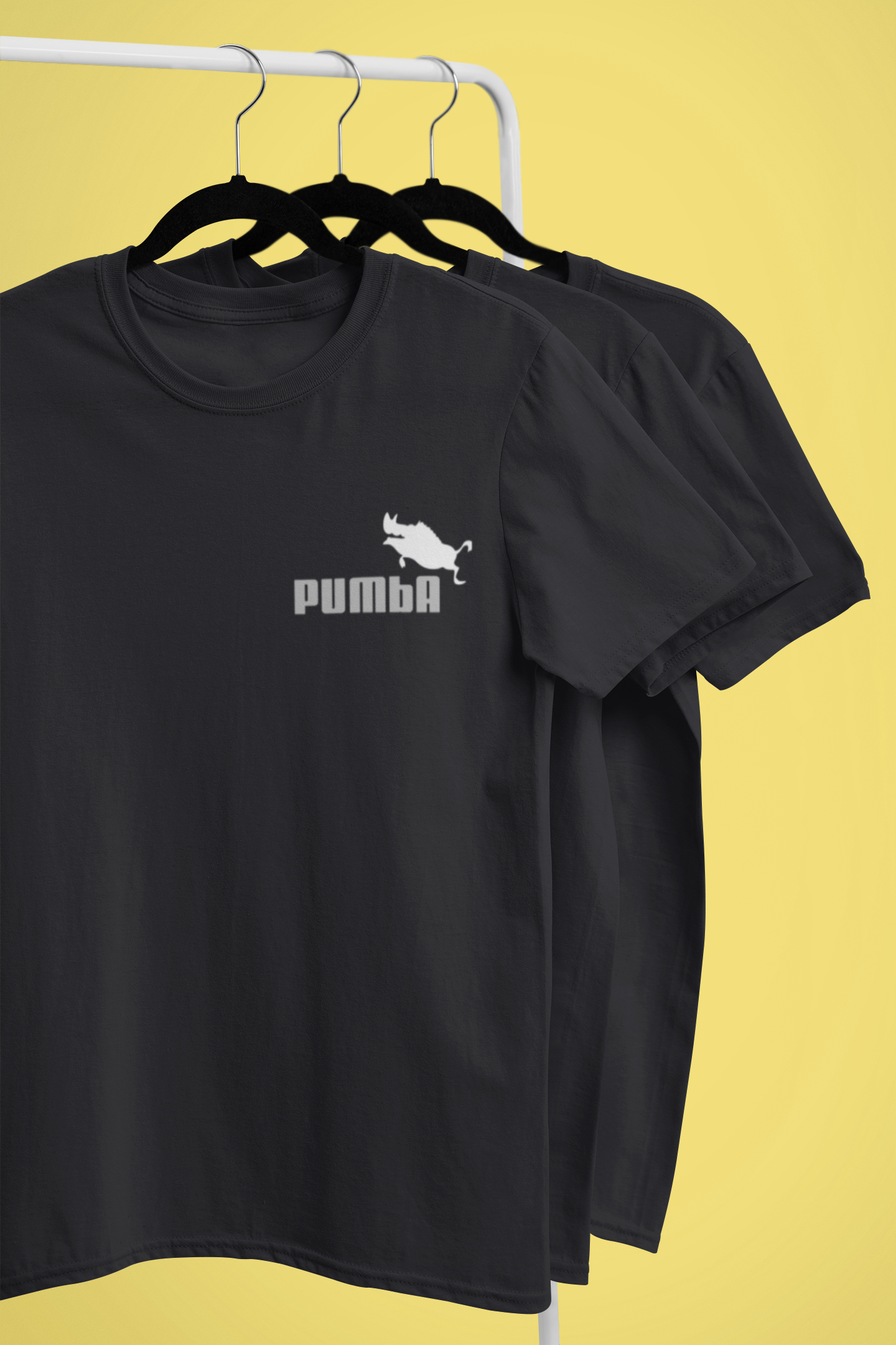 Pumba Funny Mens Half Sleeves T-shirt- FunkyTeesClub