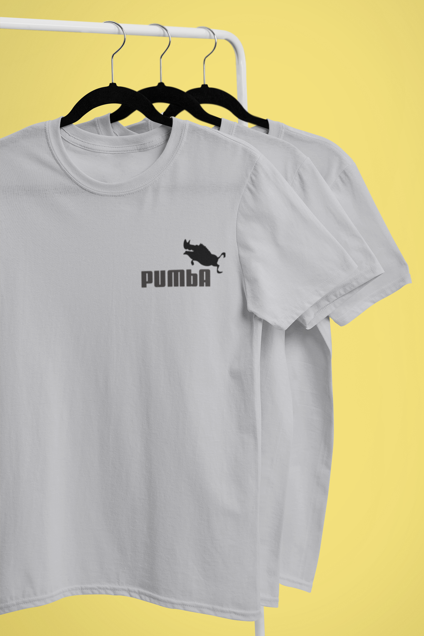Pumba Funny Mens Half Sleeves T-shirt- FunkyTeesClub