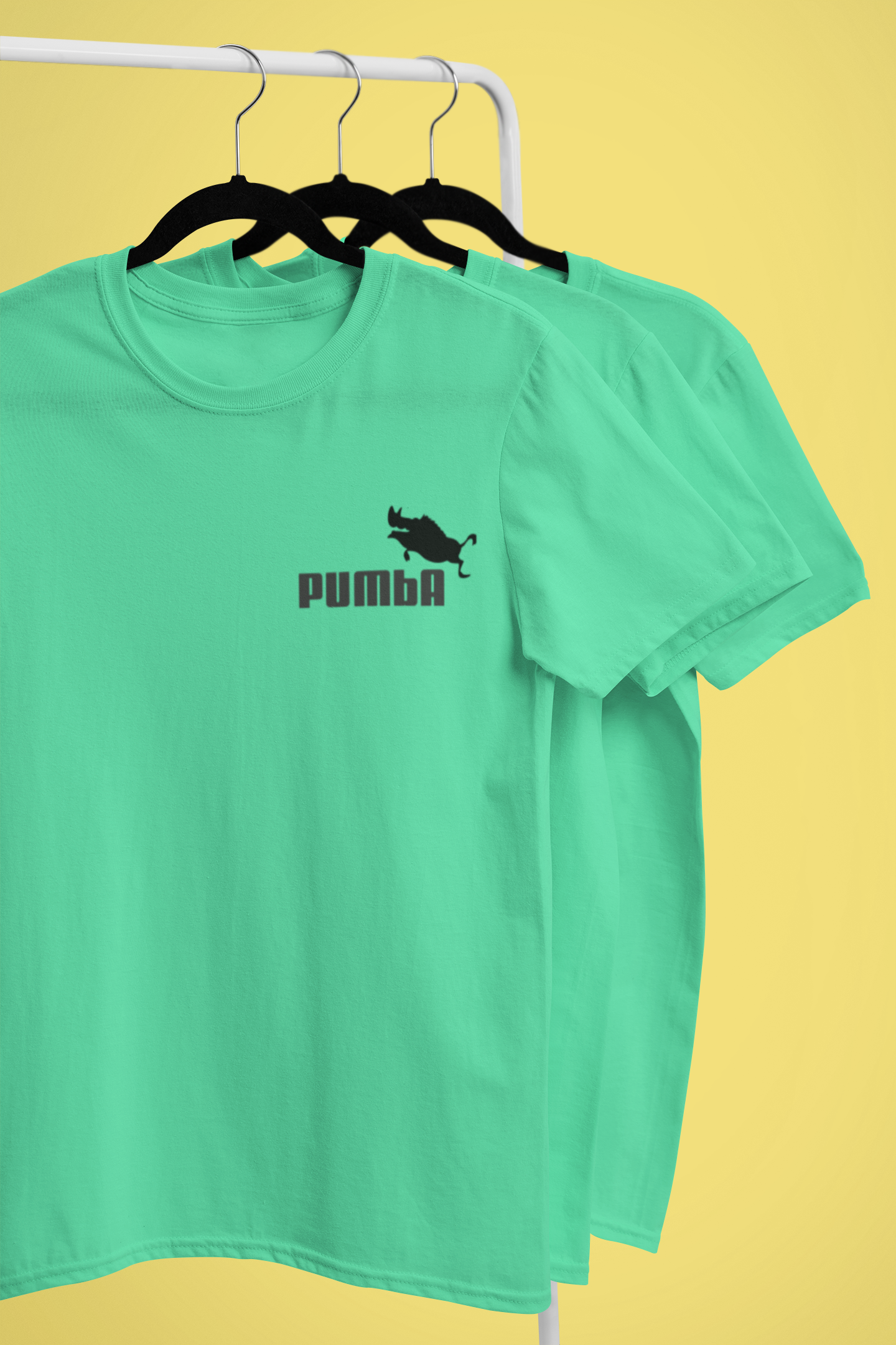 Pumba Funny Mens Half Sleeves T-shirt- FunkyTeesClub