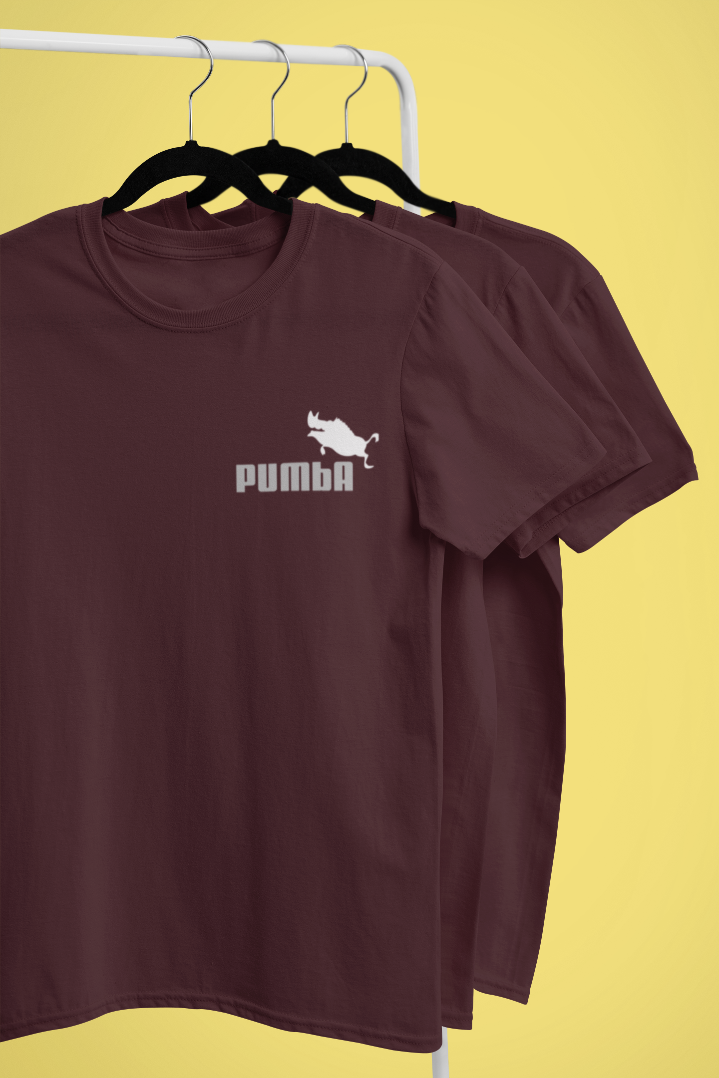 Pumba Funny Mens Half Sleeves T-shirt- FunkyTeesClub
