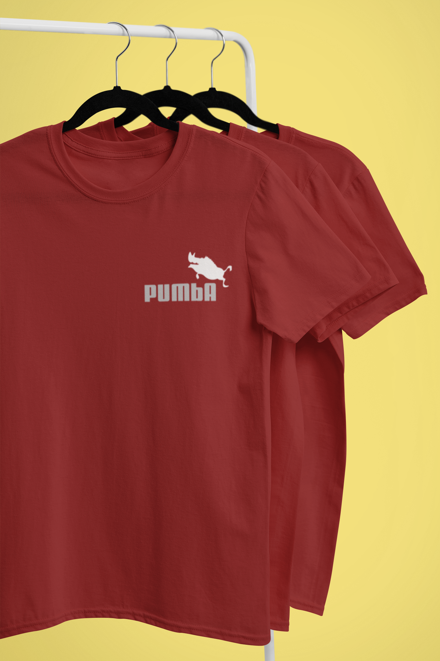 Pumba Funny Mens Half Sleeves T-shirt- FunkyTeesClub