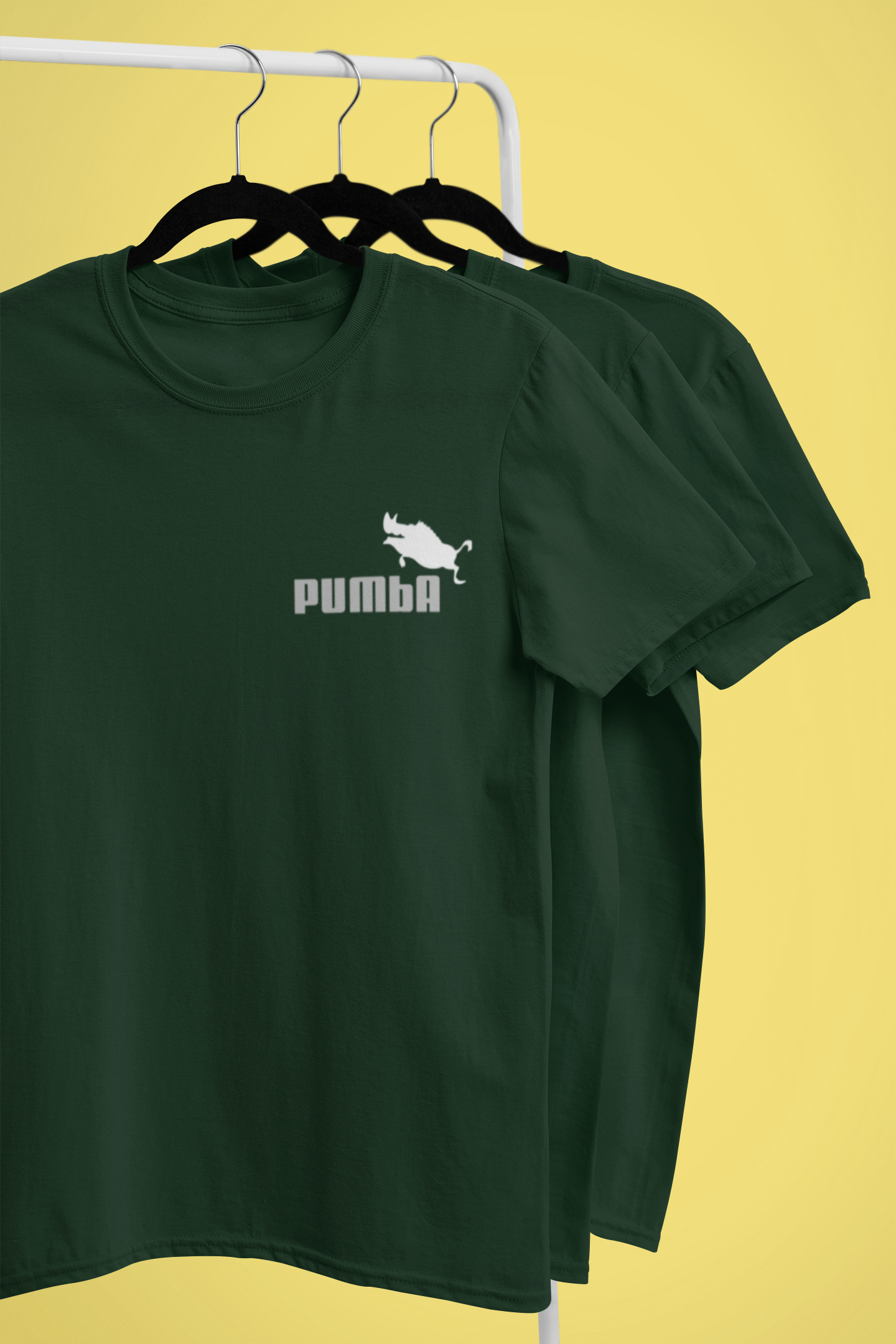 Pumba Funny Mens Half Sleeves T-shirt- FunkyTeesClub