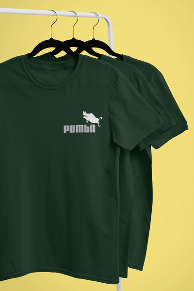 Pumba Funny Mens Half Sleeves T-shirt- FunkyTeesClub
