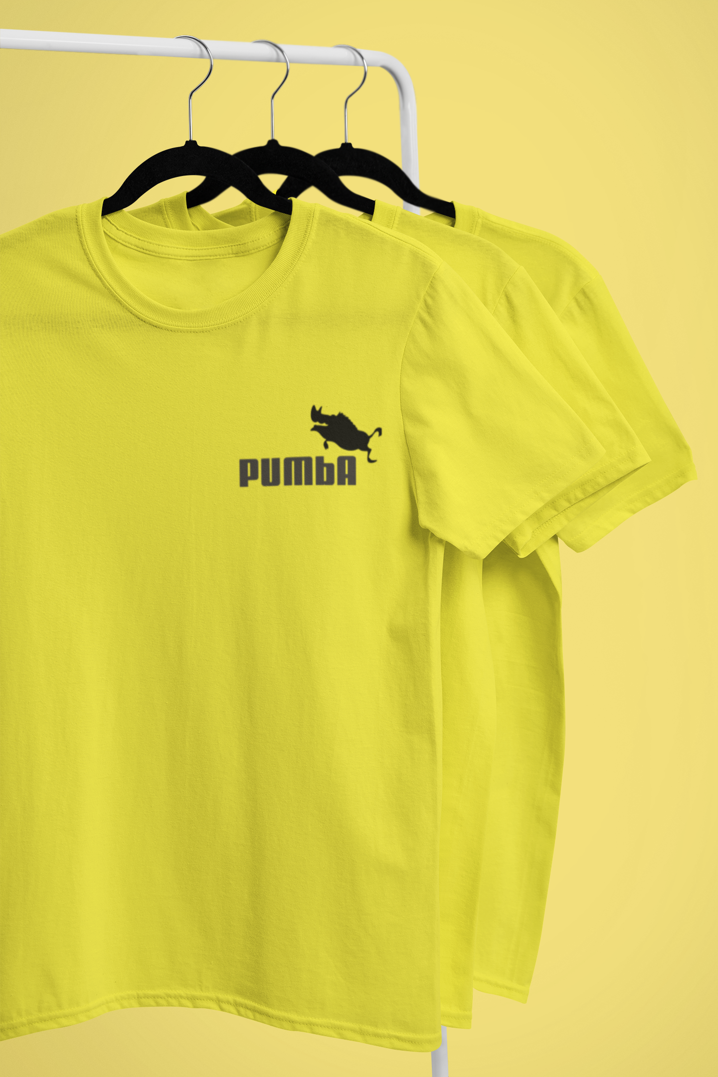 Pumba Funny Mens Half Sleeves T-shirt- FunkyTeesClub