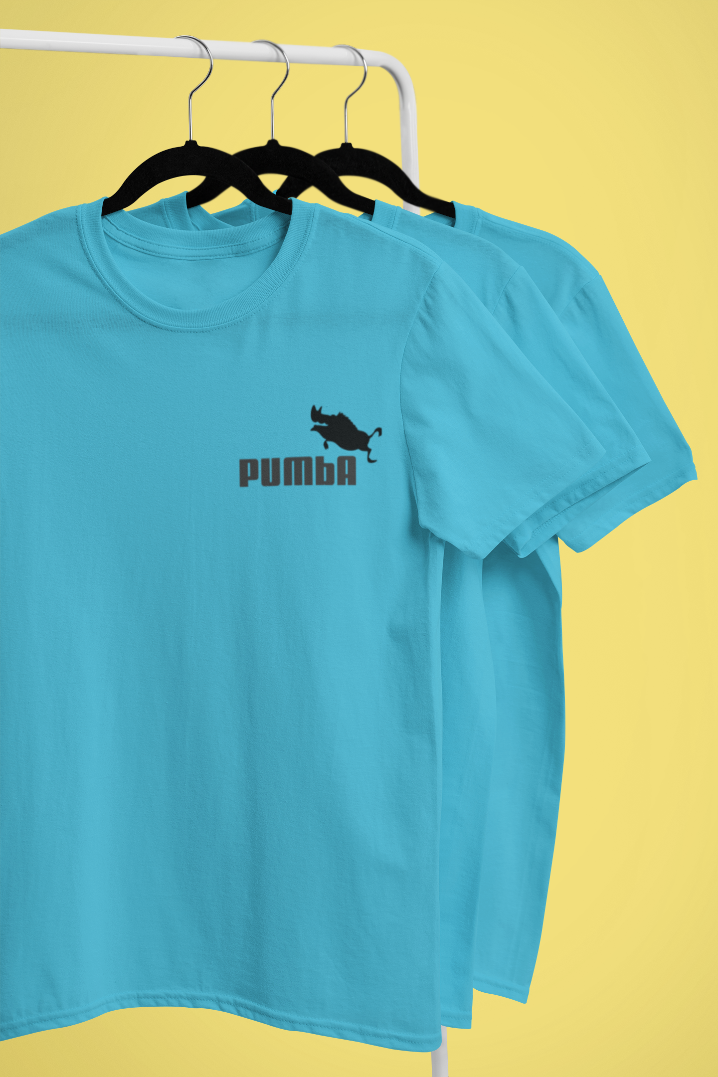 Pumba Funny Mens Half Sleeves T-shirt- FunkyTeesClub