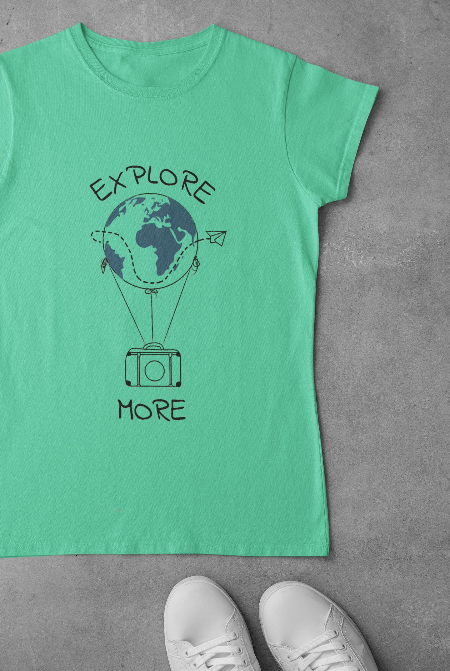 Explore the world more Mens Half Sleeves T-shirt- FunkyTeesClub
