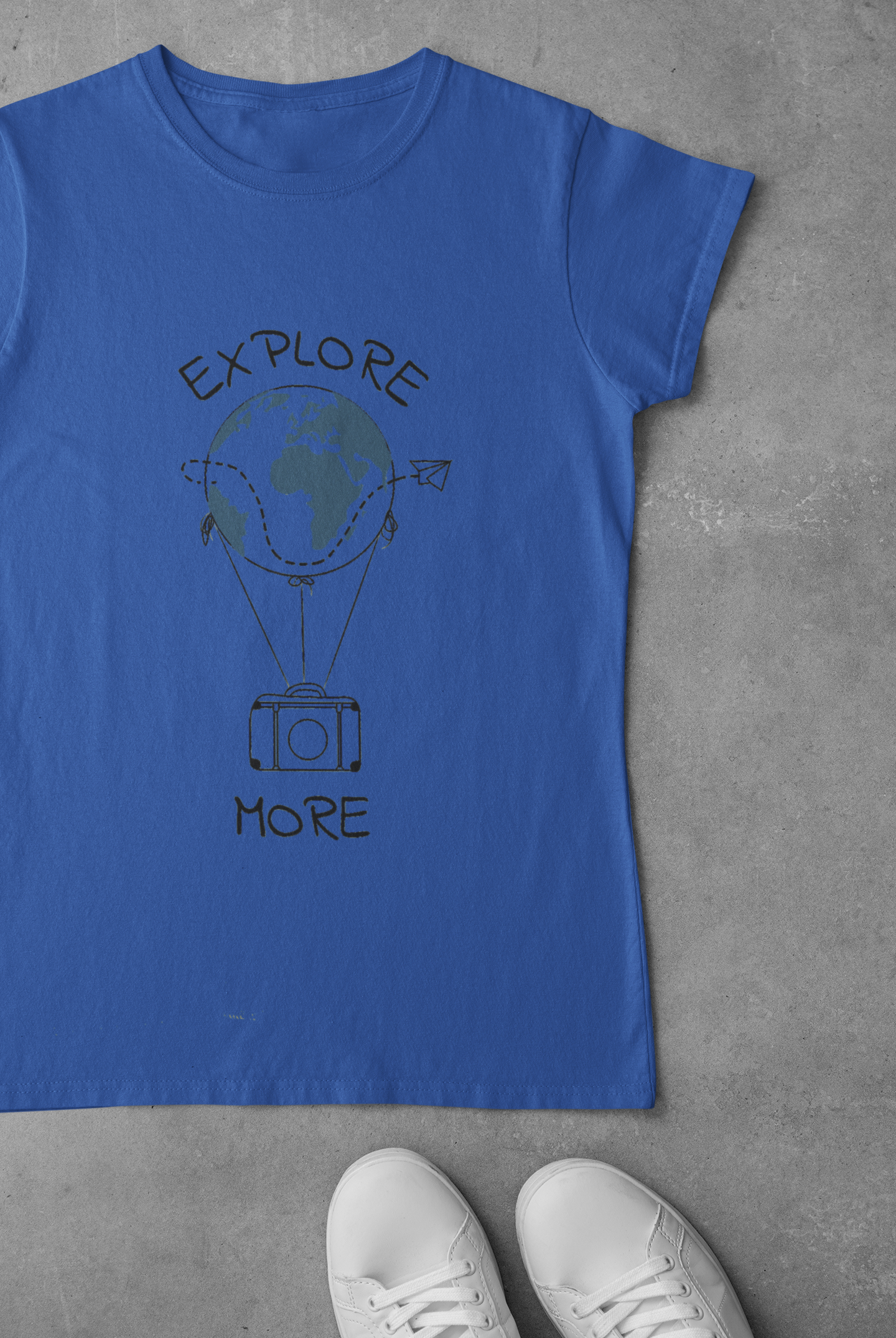 Explore the world more Mens Half Sleeves T-shirt- FunkyTeesClub