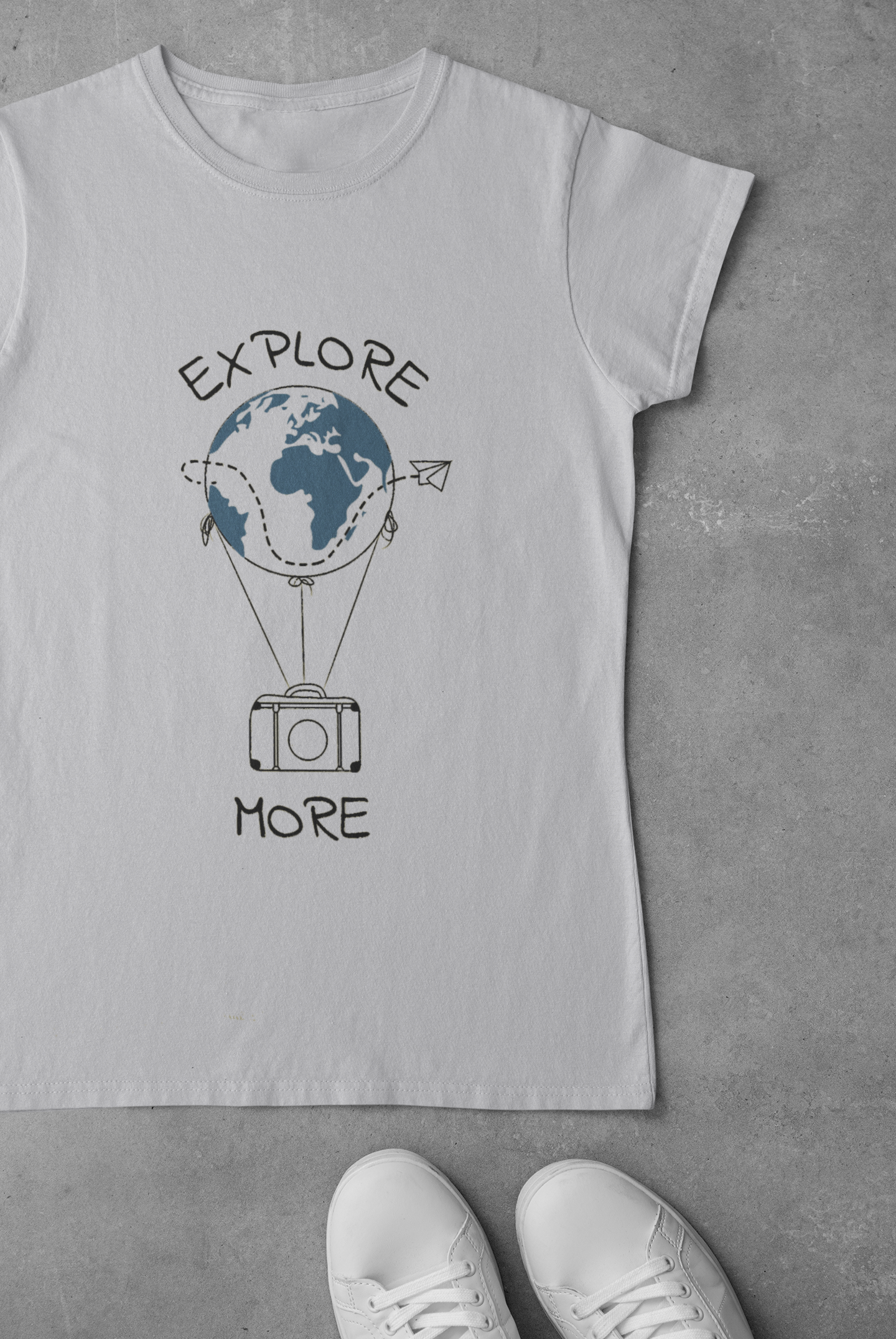 Explore the world more Mens Half Sleeves T-shirt- FunkyTeesClub