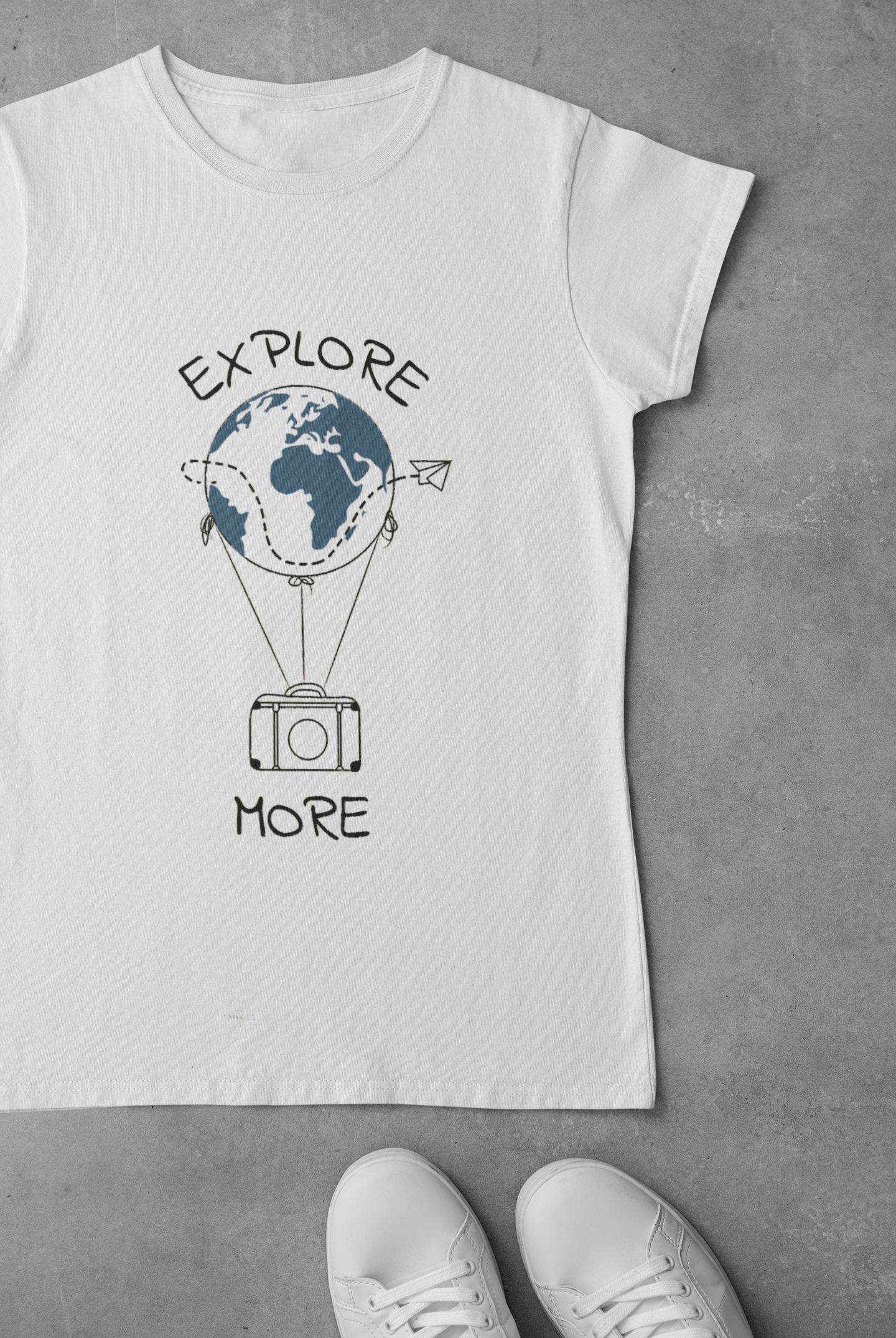 Explore the World Travel Women Half Sleeves T-shirt- FunkyTeesClub