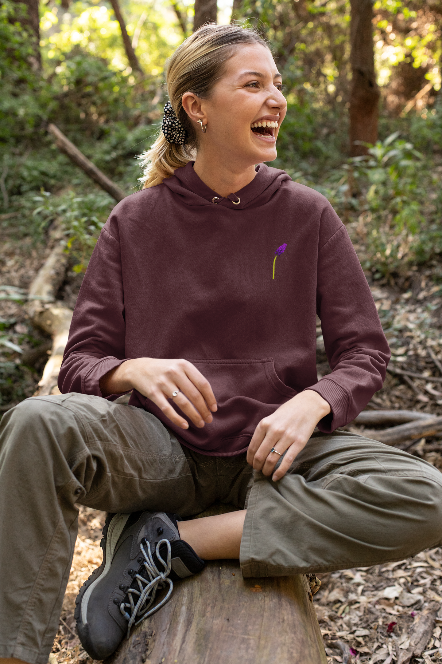 Lavender Spring Hoodies for Women-FunkyTeesClub