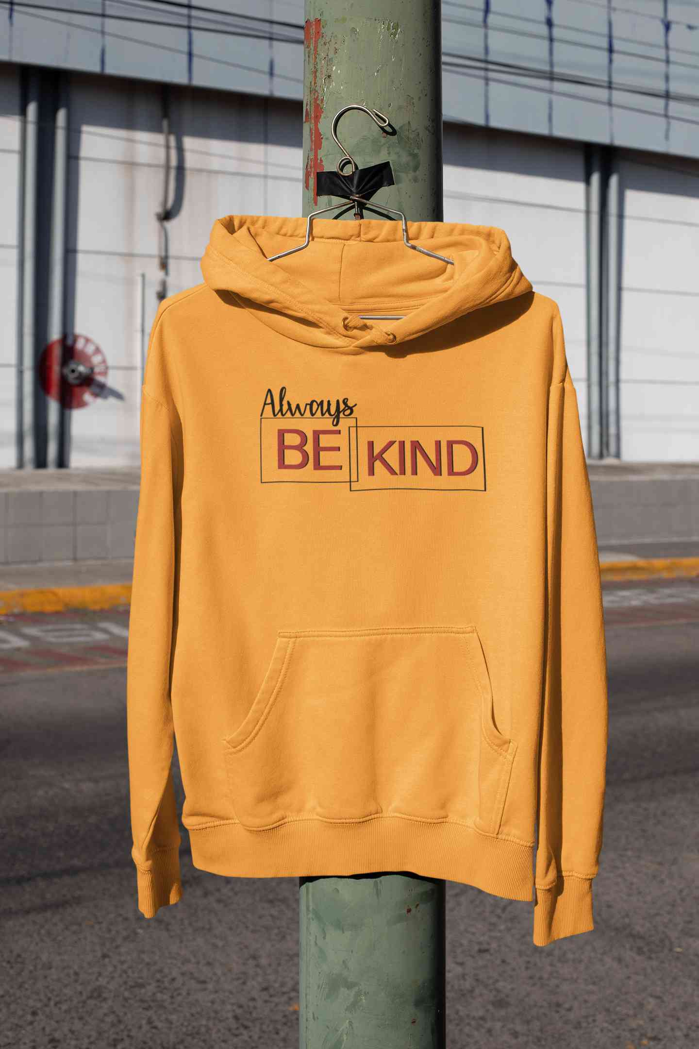 Always Be Kind Typography Hoodies for Women-FunkyTeesClub