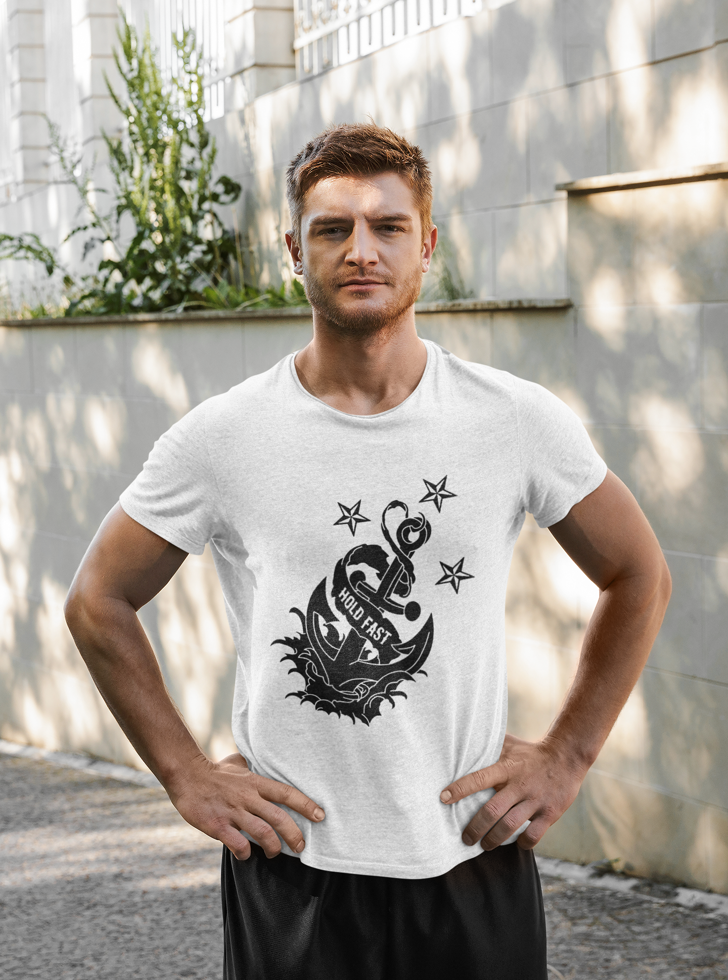 Hold Me Fast Merchant Navy Mens Half Sleeves T-shirt- FunkyTeesClub