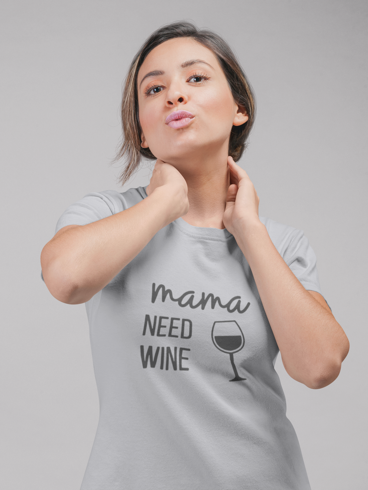 Mama Needs Wine Women Half Sleeves T-shirt- FunkyTeesClub