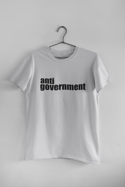 Anti Government Women Half Sleeves T-shirt- FunkyTeesClub