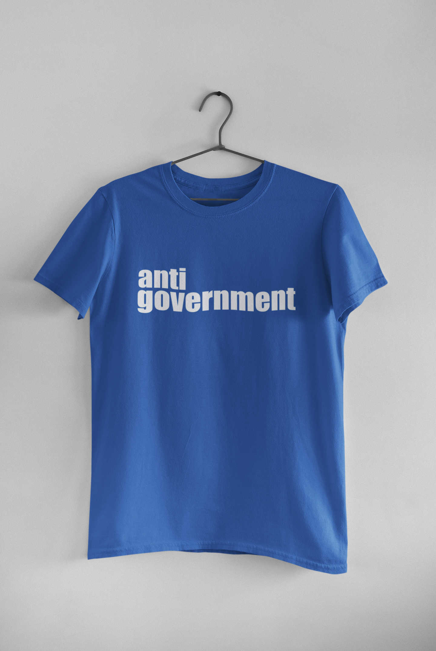 Anti Government Women Half Sleeves T-shirt- FunkyTeesClub
