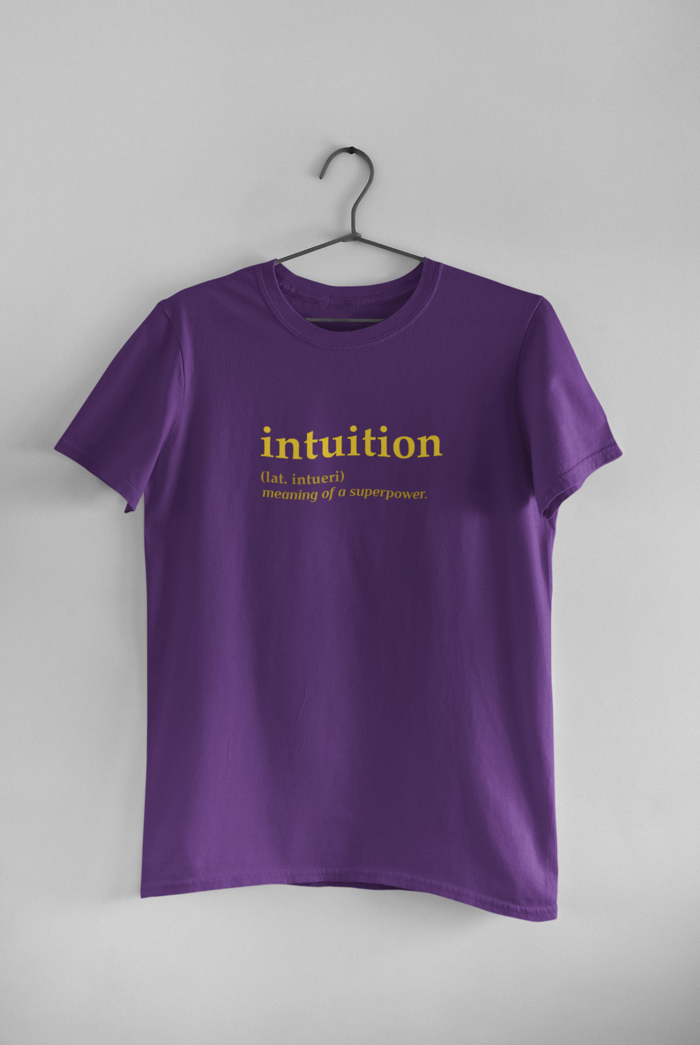 Intuition Quotes Mens Half Sleeves T-shirt- FunkyTeesClub
