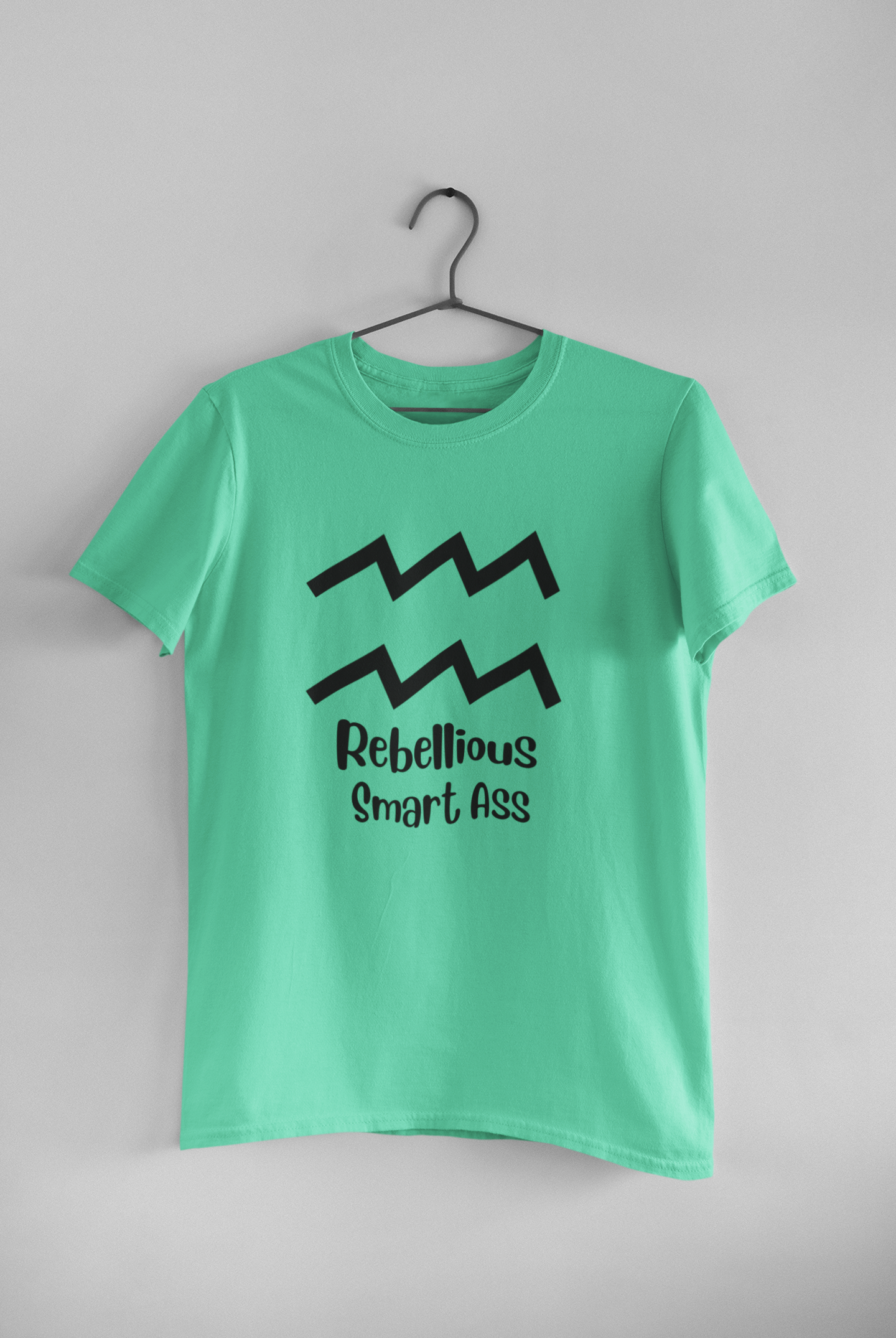 Aquarius Zodiac Sign Women Half Sleeves T-shirt- FunkyTeesClub