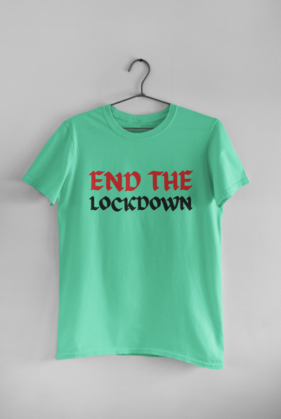 Anti Lockdown Anti Government Mens Half Sleeves T-shirt- FunkyTeesClub