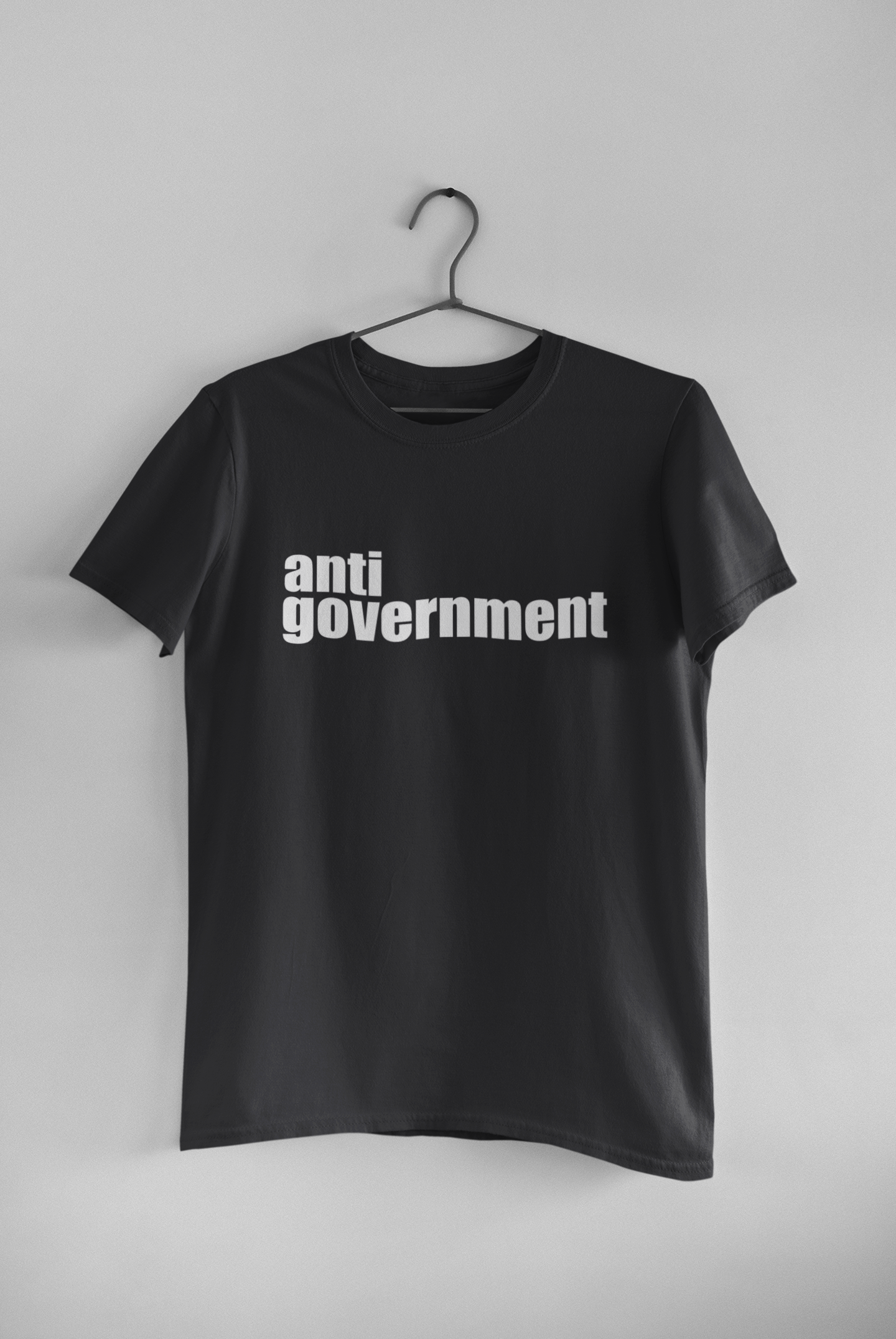 Anti Government Mens Half Sleeves T-shirt- FunkyTeesClub