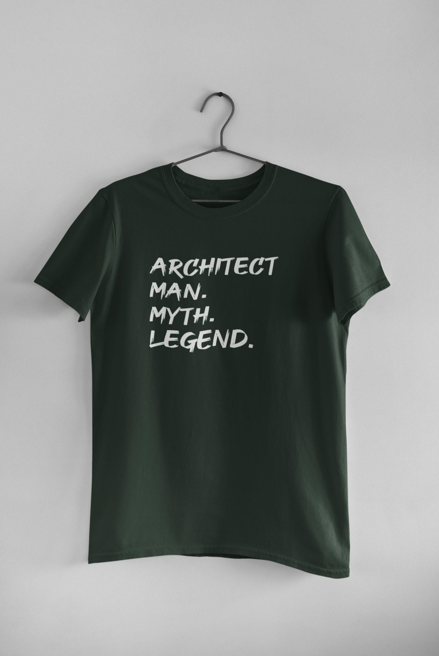 Architect Man Myth Legend Architect Profession Mens Half Sleeves T-shirt- FunkyTeesClub