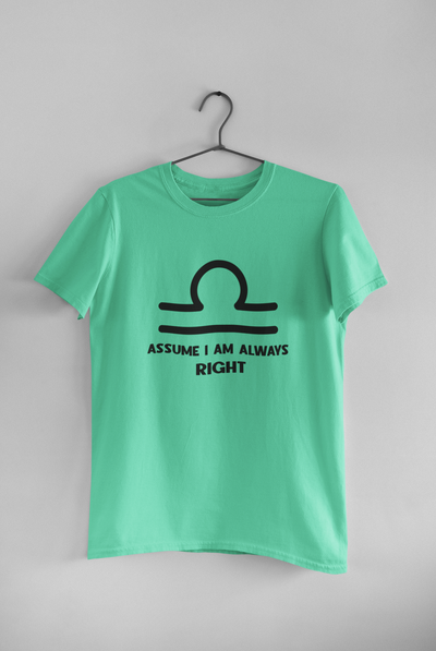 Libra Zodiac Sign Women Half Sleeves T-shirt- FunkyTeesClub